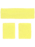 80s Neon Sweatbands, Yellow Dress Loud