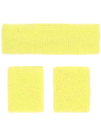 80s Neon Sweatbands, Yellow Dress Loud