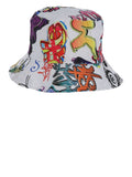 90s Graffiti Bucket Hat Dress Loud