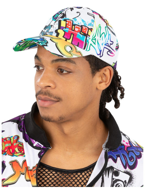 90s Graffiti Peaked Cap Dress Loud