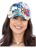 90s Graffiti Peaked Cap Dress Loud