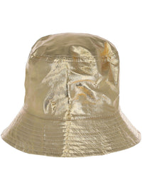 90s Gold Bucket Hat Dress Loud