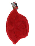 90s Red Fur Bucket Hat Dress Loud