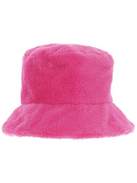 90s Pink Fur Bucket Hat Dress Loud