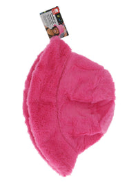 90s Pink Fur Bucket Hat Dress Loud