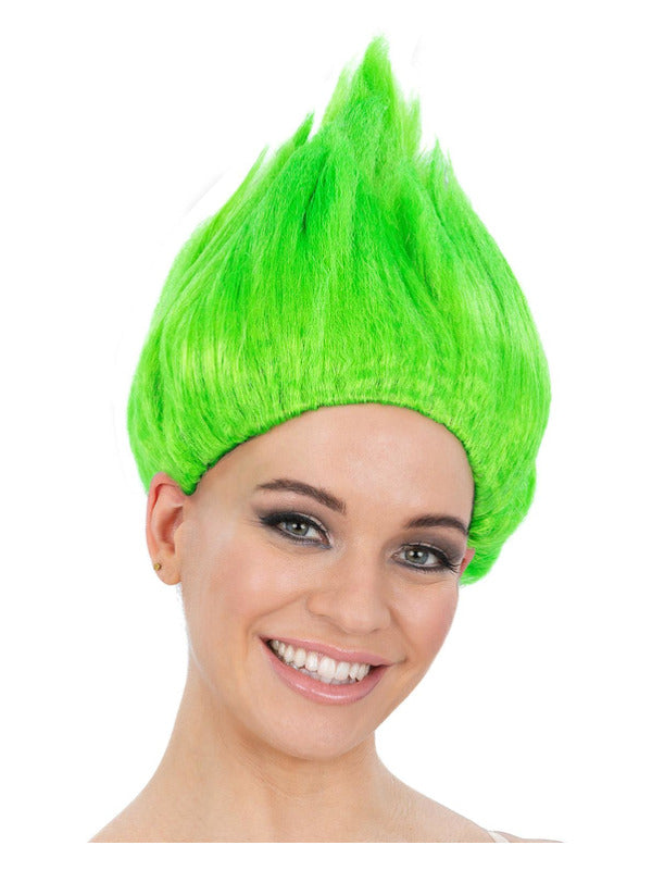 90s Troll Wig, Green Dress Loud