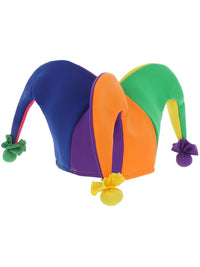 Neon Rainbow Jester Hat Dress Loud