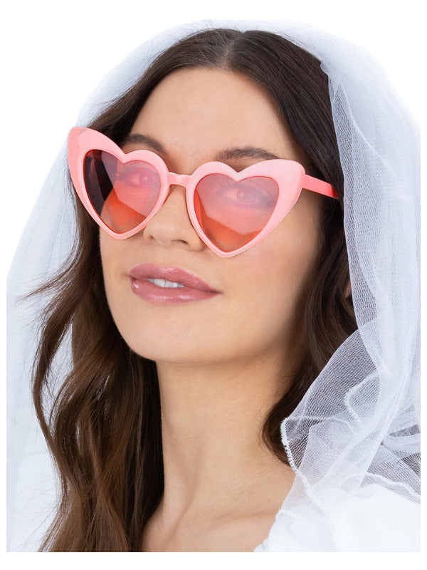 Pink Heart Hen Party Specs Dress Loud