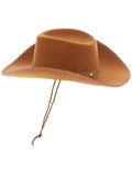 Tan Cowboy Hat, Felt, with Cord Dress Loud