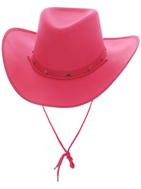 Hot Pink Cowboy Hat, Felt, with Cord Dress Loud