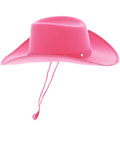 Hot Pink Cowboy Hat, Felt, with Cord Dress Loud