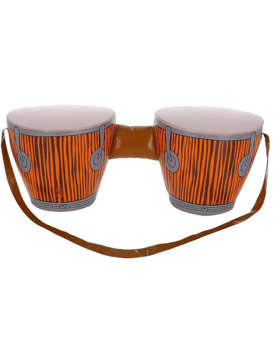 Inflatable Hippie Bongo Drums, with Strap