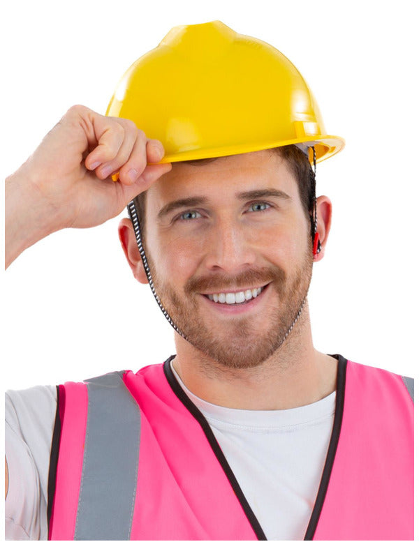 Yellow Builders Helmet, Adjustable Dress Loud