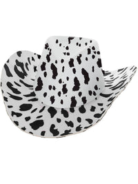 Cow Print Cowboy Hat, with Cord Dress Loud