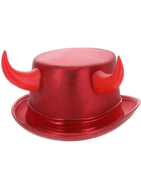 Fever Deluxe Red Devil Metallic Top Hat Dress Loud