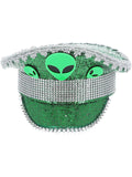Fever Deluxe Alien Sequin Captains Hat Dress Loud