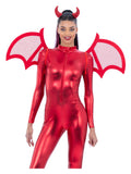 Red Mesh Devil Wings Dress Loud
