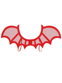 Red Mesh Devil Wings Dress Loud