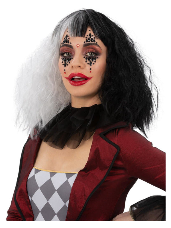 Smiffys Make-Up FX, Clown Face Jewels Dress Loud