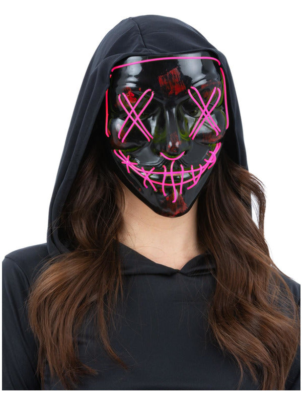 Pink Light Up LED Stitch Mask Dress Loud