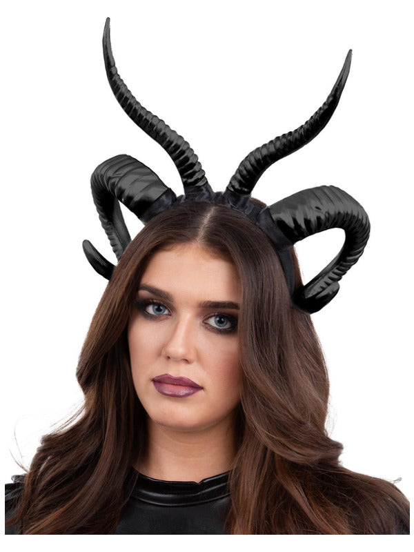 Double Demon Horn Headband Dress Loud