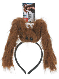 Hairy Tarantula Spider Headband, Brown Dress Loud