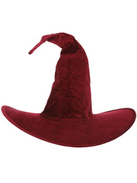 Burgundy Velour Witch Hat Dress Loud