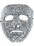 Silver Jewelled Robot Mask Dress Loud