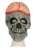 Exposed Brain Skull Latex Mask, with Moving Mouth Dress Loud