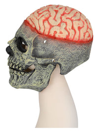 Exposed Brain Skull Latex Mask, with Moving Mouth Dress Loud