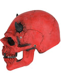 Red Devil Skull Latex Mask, with Moving Mouth Dress Loud