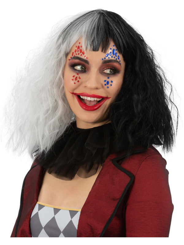 Smiffys Make-Up FX, Jester Face Jewels Dress Loud