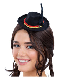 Mini Bavarian Trenker Hat, Black Dress Loud