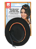 Mini Bavarian Trenker Hat, Black Dress Loud