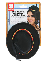 Mini Bavarian Trenker Hat, Black Dress Loud