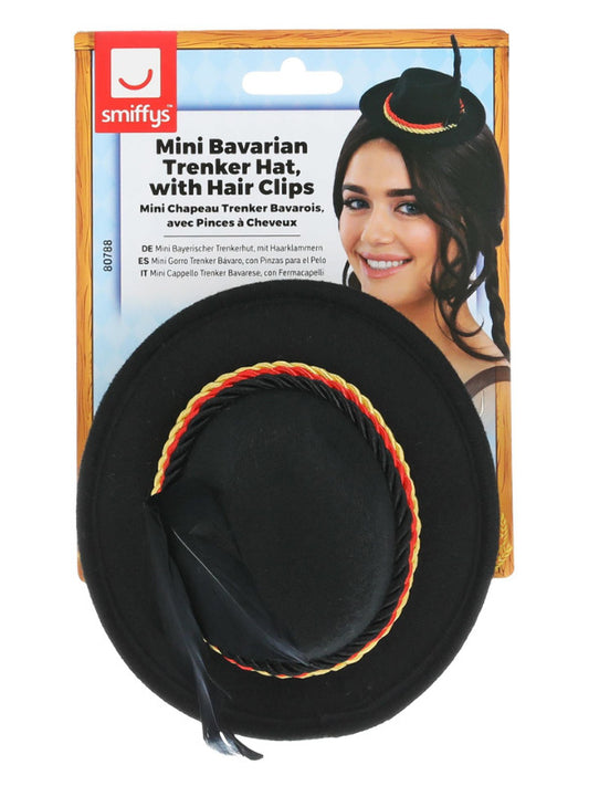Mini Bavarian Trenker Hat, Black