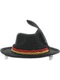 Mini Bavarian Trenker Hat, Black Dress Loud