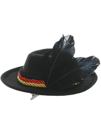 Mini Bavarian Trenker Hat, Black Dress Loud