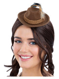 Mini Bavarian Trenker Hat, Brown Dress Loud
