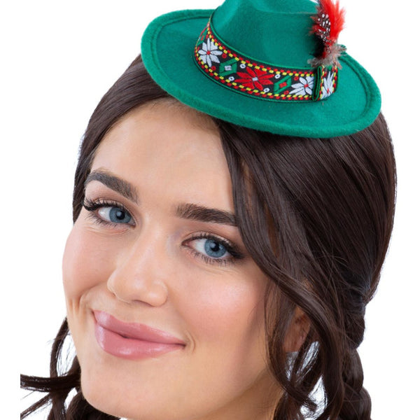 Mini Bavarian Trenker Hat, Green