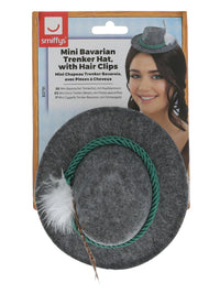 Mini Bavarian Trenker Hat, Grey Dress Loud
