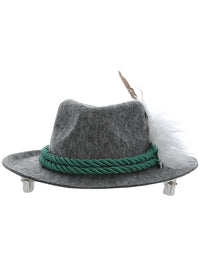 Mini Bavarian Trenker Hat, Grey Dress Loud
