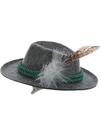 Mini Bavarian Trenker Hat, Grey Dress Loud