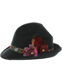 Dirndl Trenker Hat, with Feathers & Flowers Dress Loud