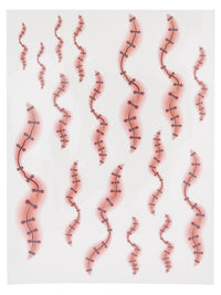 Smiffys Make-Up FX, Stapled Skin Tattoo Transfers Dress Loud