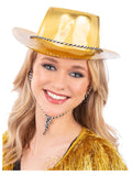 Gold Metallic Cowboy Hat Dress Loud
