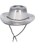 Silver Metallic Cowboy Hat Dress Loud