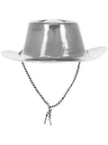 Silver Metallic Cowboy Hat Dress Loud