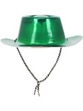 Green Metallic Cowboy Hat Dress Loud