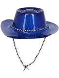Blue Metallic Cowboy Hat Dress Loud